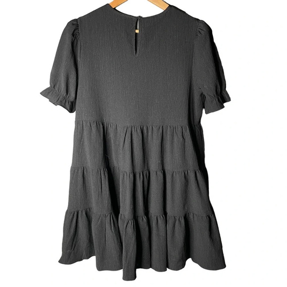 Lulus Favorite Day Tiered Mini Dress Black - Picture 4 of 7